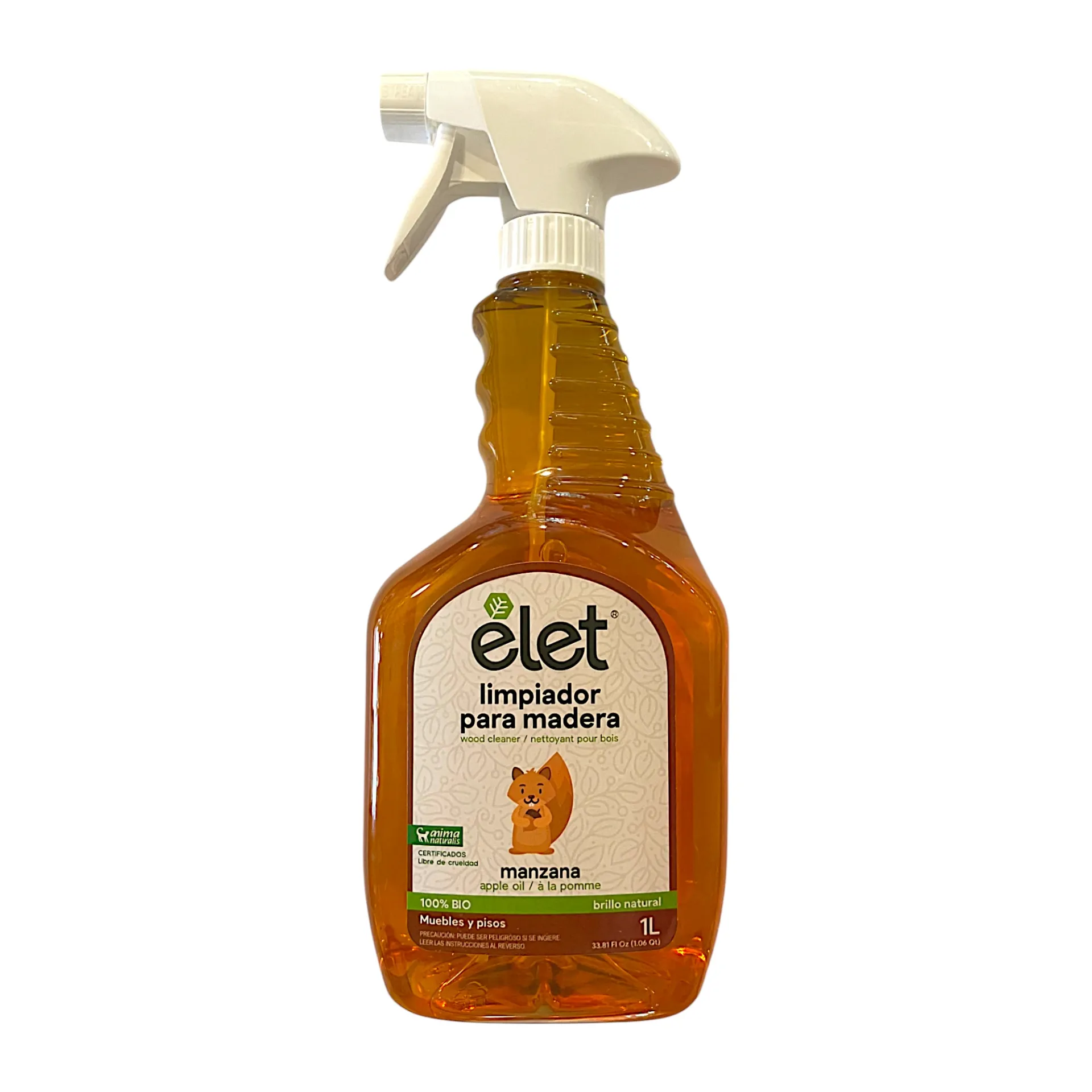Limpiador para madera de manzana 1L ELET