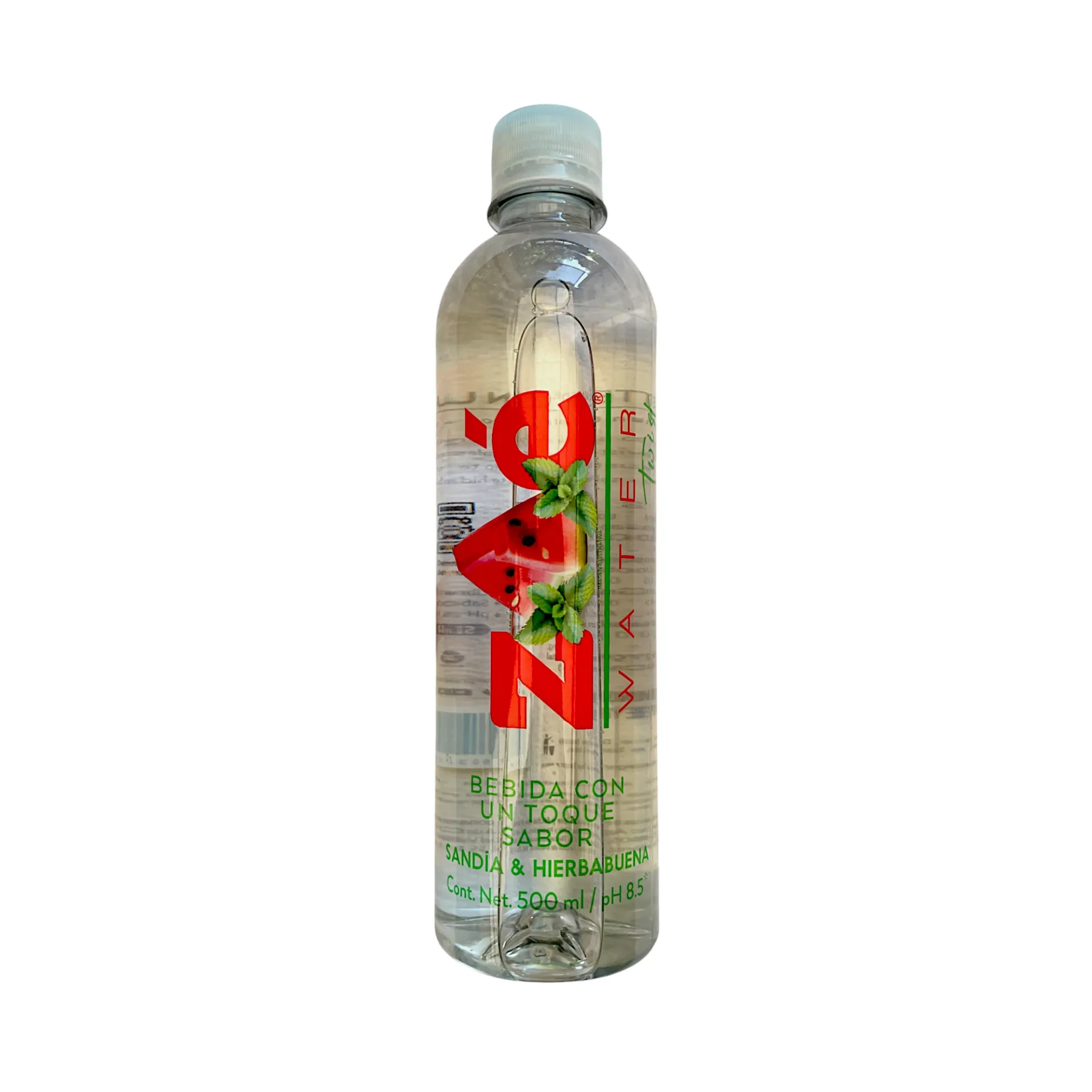 Agua alcalina Twist sandía & hierbabuena 580ml ZOÉ