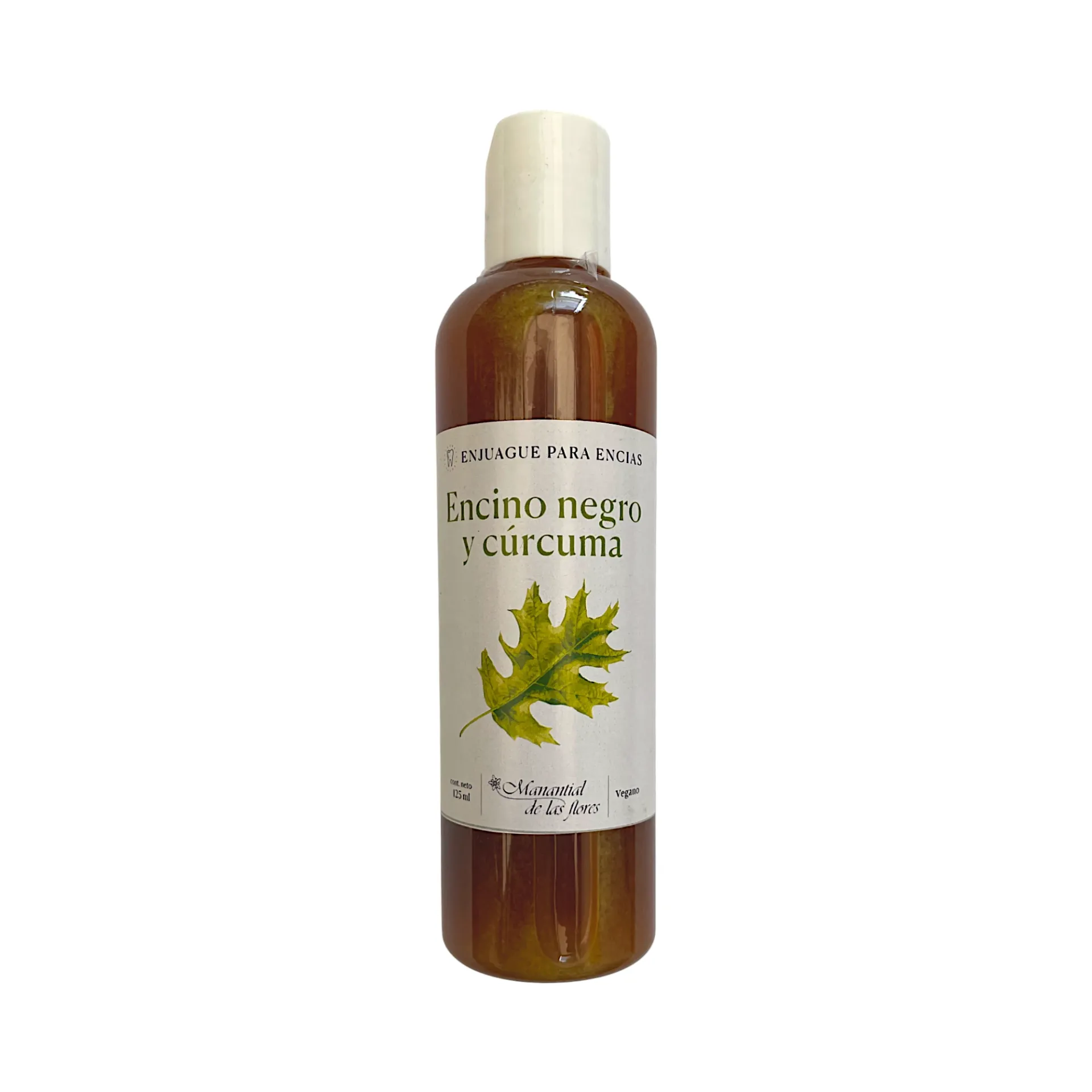 Enjuague bucal de encino negro y cúrcuma 125ml MANANTIAL DE LAS FLORES