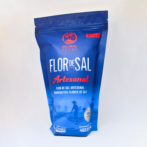 [7502264150215] Flor de sal en ziploc laminada 454gr SAL DE COLIMA