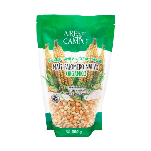 Maíz orgánico palomero 500gr AIRES DE CAMPO