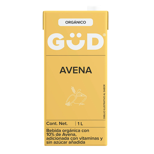 [7501639309814] Bebida de avena sin azúcar 1L GUD