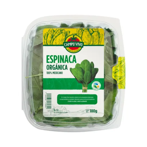 [7502236170692] Espinaca orgánica 180gr CAMPO VIVO