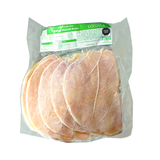 [66338] Pechuga de pavo rebanada ahumada 500gr COCOTLA