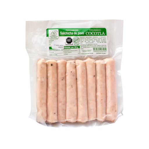 [100005432207] Salchicha de pavo 250gr COCOTLA