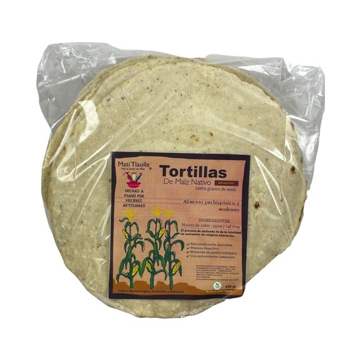 Tortillas blancas 12pz MATI TLAOLLE