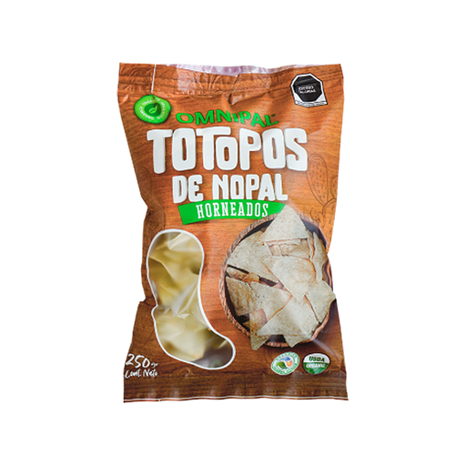 [7503025477084] Totopos orgánicos horneados 250gr OMNIPAL
