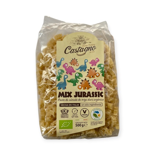 [1PBJURA] Pasta de trigo dinosaurios 500gr CASTAGNO