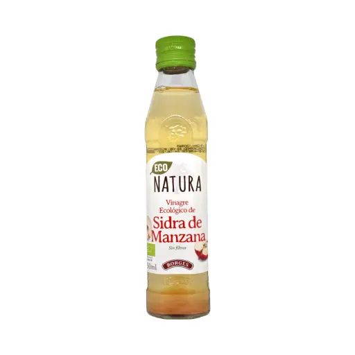 [8410179015750] Vinagre de sidra de manzana ecológico 250ml BORGES