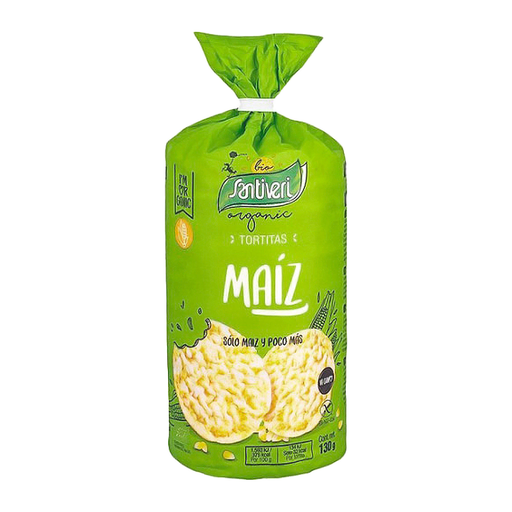 [8412170022553] Tortitas de maíz bio 130gr SANTIVERI