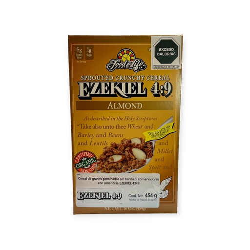 [073472002582] Cereal de almendra 454gr EZEKIEL