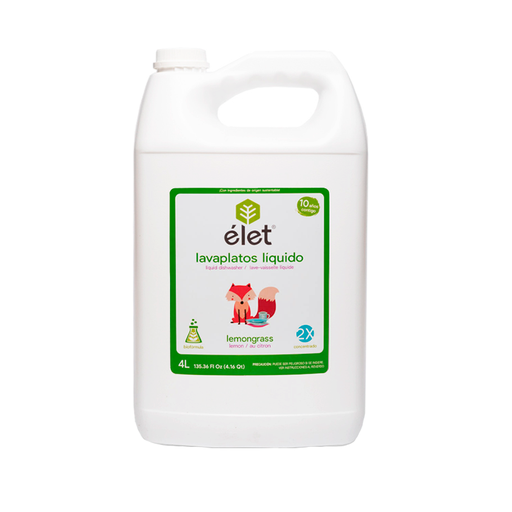 [7503022118133] Lavaplatos líquido de lemongrass 4L ELET