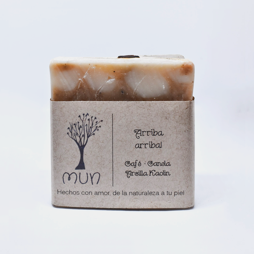 [JAARMU] Jabón de café, canela y arcilla caolín (Arriba arriba!) 100gr MUN JABONES