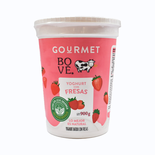 [7501639312166] Yoghurt gourmet batido de fresas 900gr BOVE