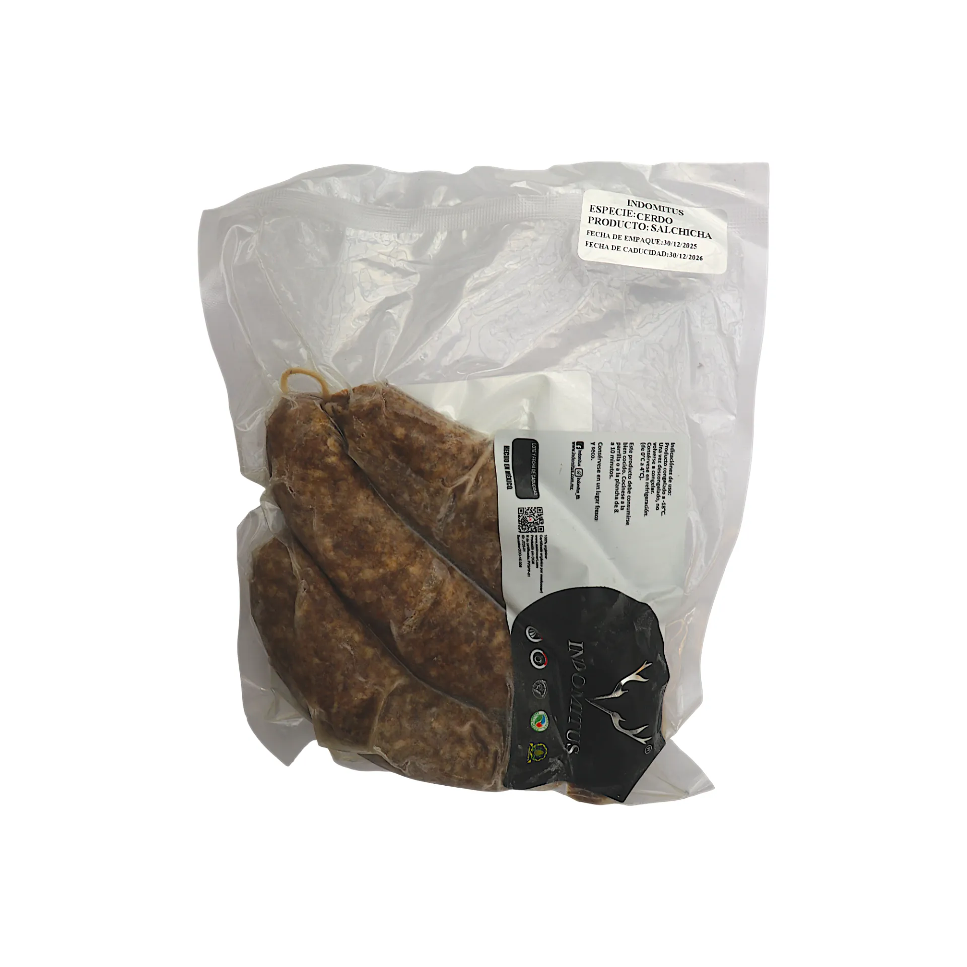 Salchicha de cerdo 400gr INDOMITUS