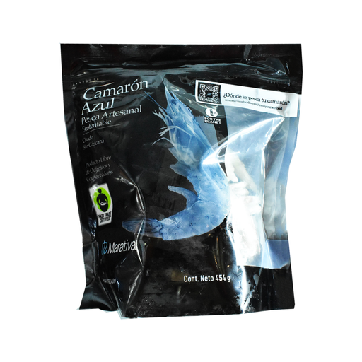 [7500709005212] Camarón sin cabeza y sin cáscara 454gr MARATIVA 