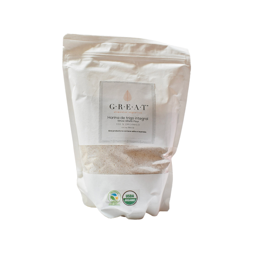 [7503027728054] Harina de trigo integral orgánica 900gr GREAT