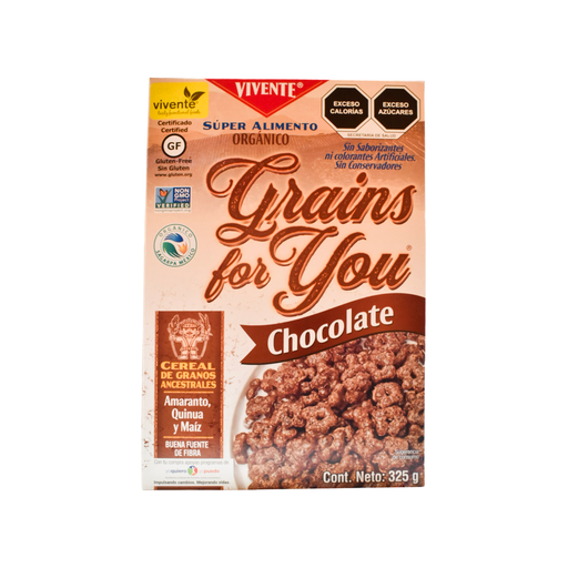 [7502258967089] Cereal de granos con chocolate 325gr VIVENTE