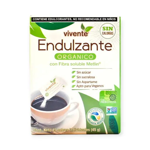 [7502258966532] Endulzante orgánico 45gr VIVENTE
