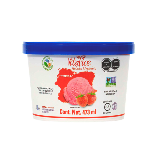 [7502258961025] Helado de fresa 473ml VIVENTE