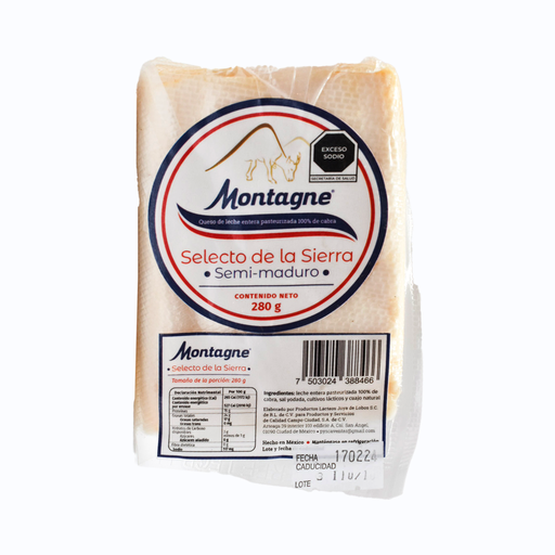 [7503024388466] Queso selecto de la sierra 280gr MONTAGNE