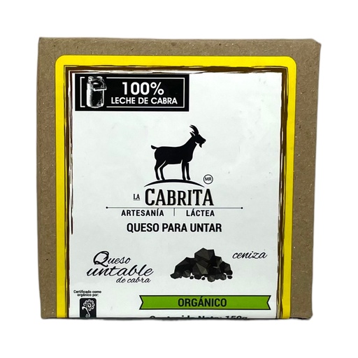 [7503009134101] Queso untable de cabra a la ceniza 150gr LA CABRITA