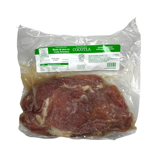 [1000065432] Muslo de pavo en corte arrachera 500gr COCOTLA