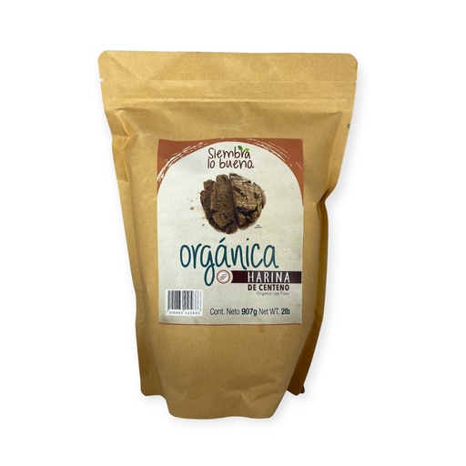 Harina de centeno orgánica 907gr SIEMBRA LO BUENO