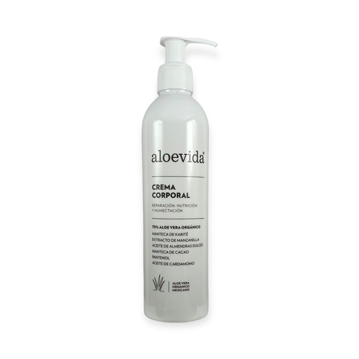 [7503001195919] Crema corporal con 75% de aloe vera orgánico 270ml ALOE VIDA