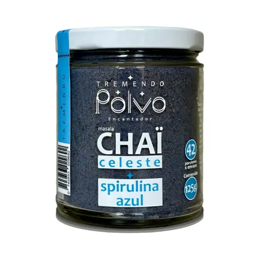 [745853029692] Chai en polvo con espirulina azul 125gr TREMENDO POLVO