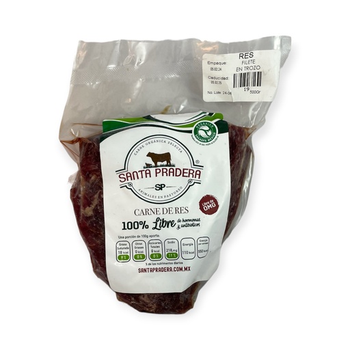 Filete en trozo de res 500gr SANTA PRADERA