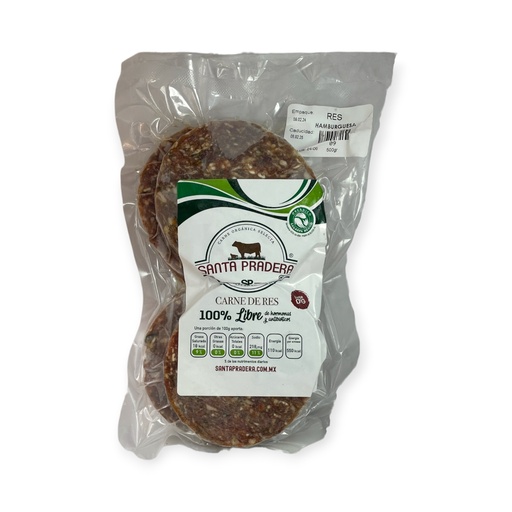 Hamburguesa de res 400gr SANTA PRADERA