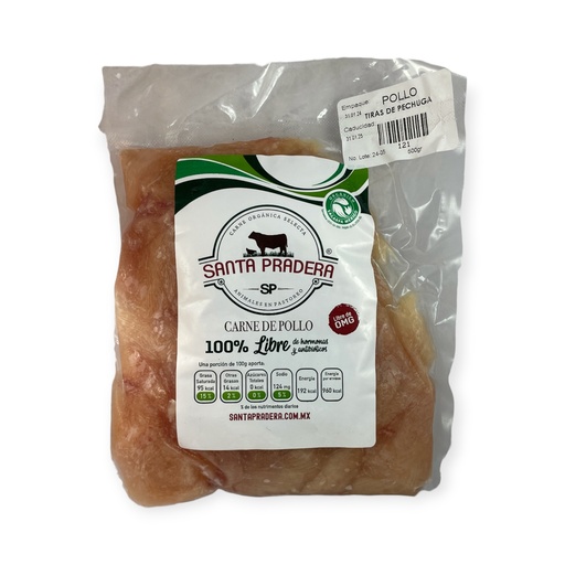 Tiras de pechuga de pollo 500gr SANTA PRADERA