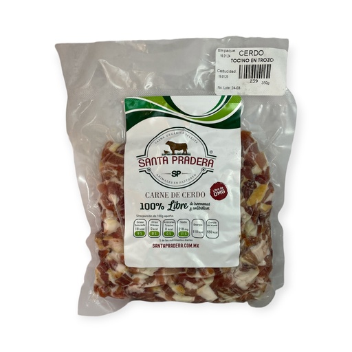 Tocino en trocitos de cerdo 350gr SANTA PRADERA