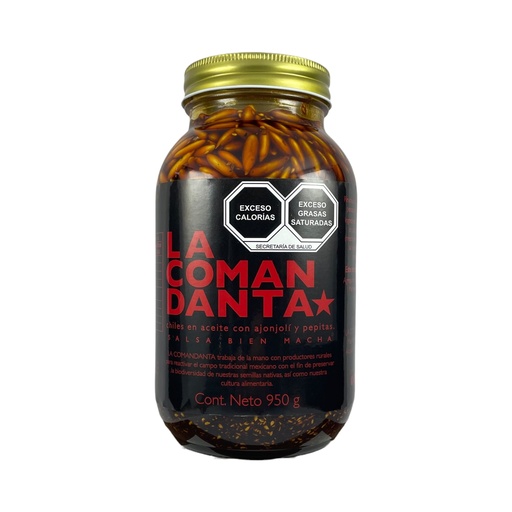[7503021130709] Salsa bien macha 950gr LA COMANDANTA