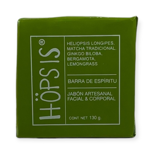 [7502286160018] Jabón artesanal facial y corporal 130gr HÖPSIS