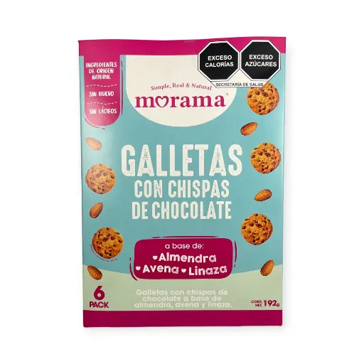 [7503032941714] Galletas con chispas de chocolate 192gr MORAMA