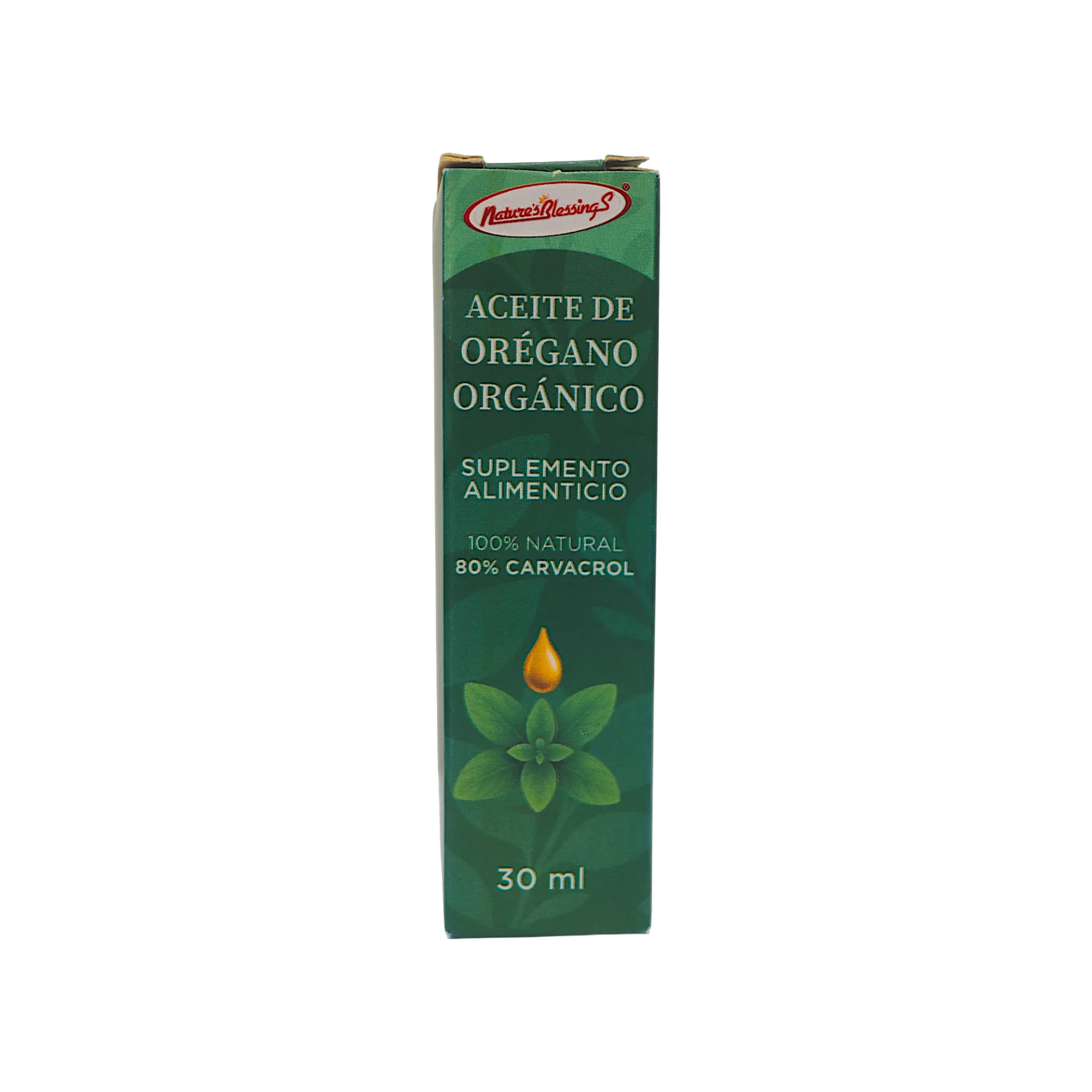 [7503012295103] Aceite de orégano orgánico silvestre 30ml NATURE'S BLESSINGS