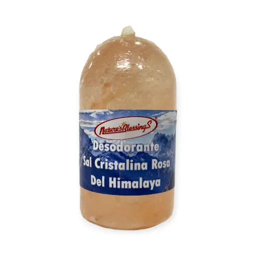 [7503012295653] Desodorante de sal rosa cristalina del Himalaya NATURE'S BLESSINGS
