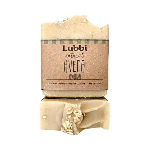 Jabón con avena y lavanda 135gr LUBBI