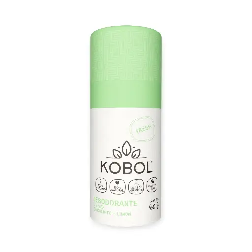 [DELK60] Desodorante de eucalipto y limón natural vegano push up 60gr KOBOL