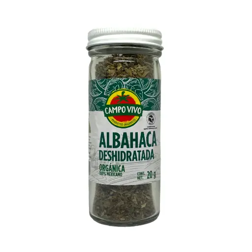 [7502236174065] Albahaca deshidratada 20gr CAMPO VIVO