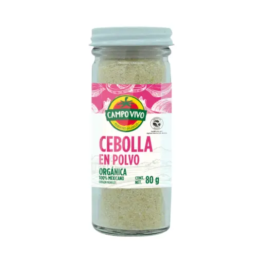 [7502236174058] Cebolla en polvo orgánica 80gr CAMPO VIVO