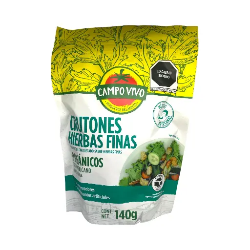 [7502236174003] Crutones con hierbas finas 140gr CAMPO VIVO