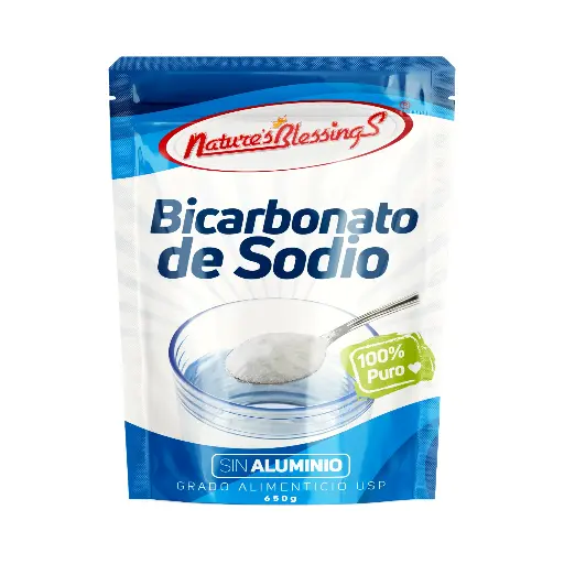 [7502280880578] Bicarbonato de sodio puro 600gr NATURE´S BLESSINGS