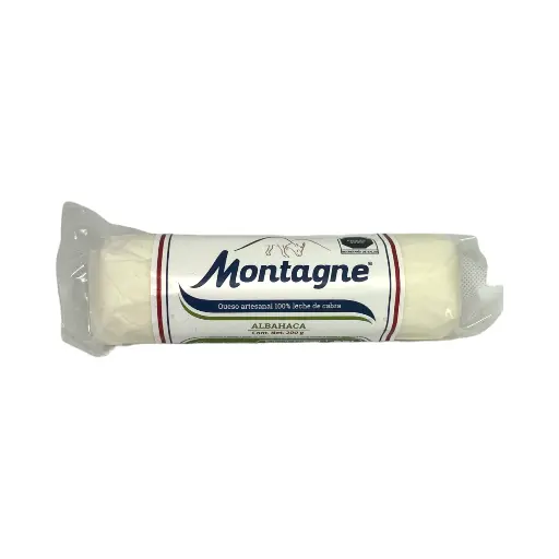[7503024388022] Queso de cabra con albahaca 200gr MONTAGNE