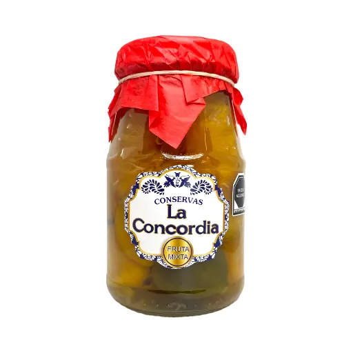 Conserva de fruta mixta 500gr LA CONCORDIA