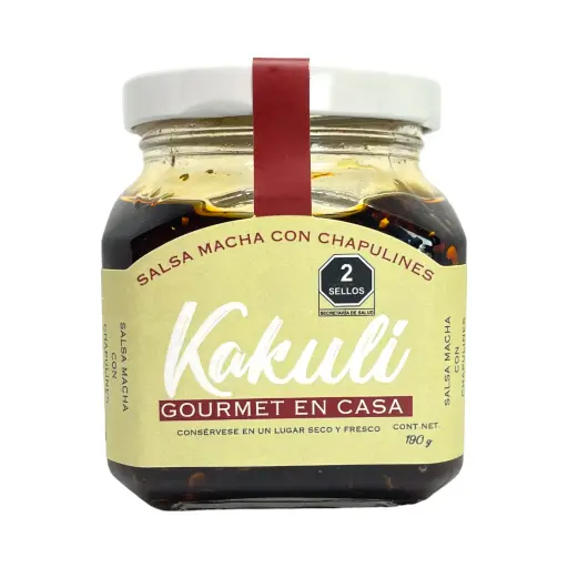 [7500464709202] Salsa macha con chapulín 190gr KAKULI
