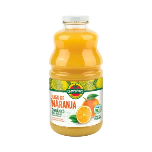 [7502236171330] Jugo de naranja orgánico 950ml CAMPO VIVO 
