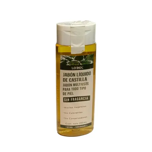 [7501765100873] Jabón líquido de Castilla neutro 250ml LOBIOL
